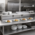 Thumbnail image #2 for Advance Tabco TDS-6 Stainless Steel Add-On Dish Shelf for TCB Series Food Table Shelves, 93-1/16