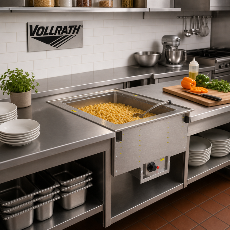 Product image #2 for Vollrath Drop-In Electric Insulated Hot Food Well, 1 Full-Size Pan, Wet Operation, 208-240V