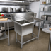 Thumbnail image #2 for John Boos Pro-Bowl 1-Compartment Stainless Steel Sink with Right-Hand Drainboard and 10-Inch Backsplash