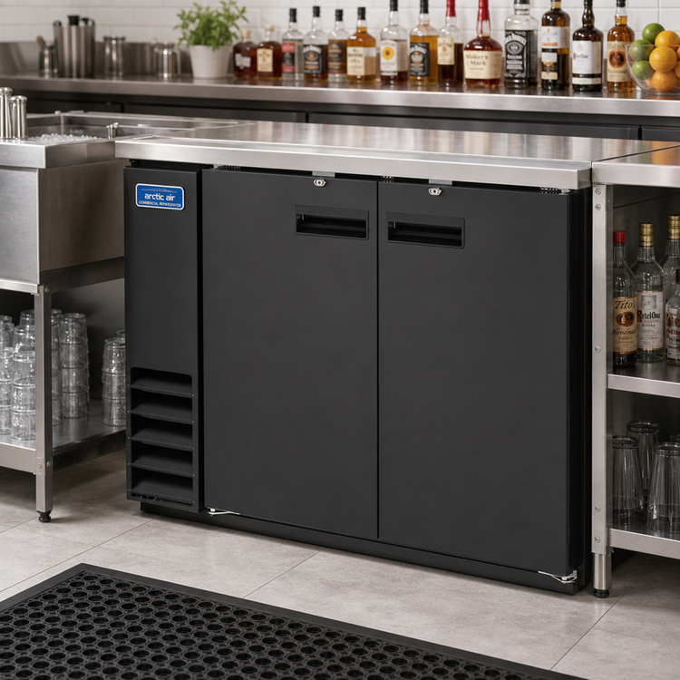 Product image #2 for Arctic Air ABB48 Two-Section Back Bar Refrigerator, 49-Inch, Solid Locking Doors