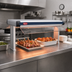 Thumbnail image #2 for Hatco Glo-Ray Designer Dual Infrared Strip Heater, 39-1/2-Inch Wide, 3-Inch Spacing, Aluminum, 14-Inch Stands