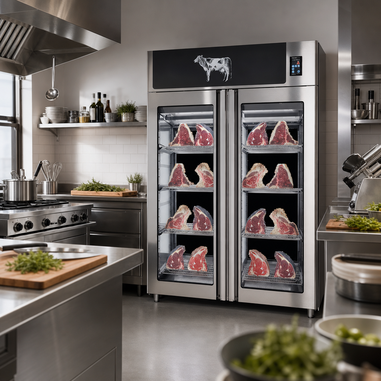 Product image #2 for Trento Stagionello Dry Age 3.0 49.5 Cu. Ft. Dry Aging Cabinet with Humidity Management and 2 Glass Doors