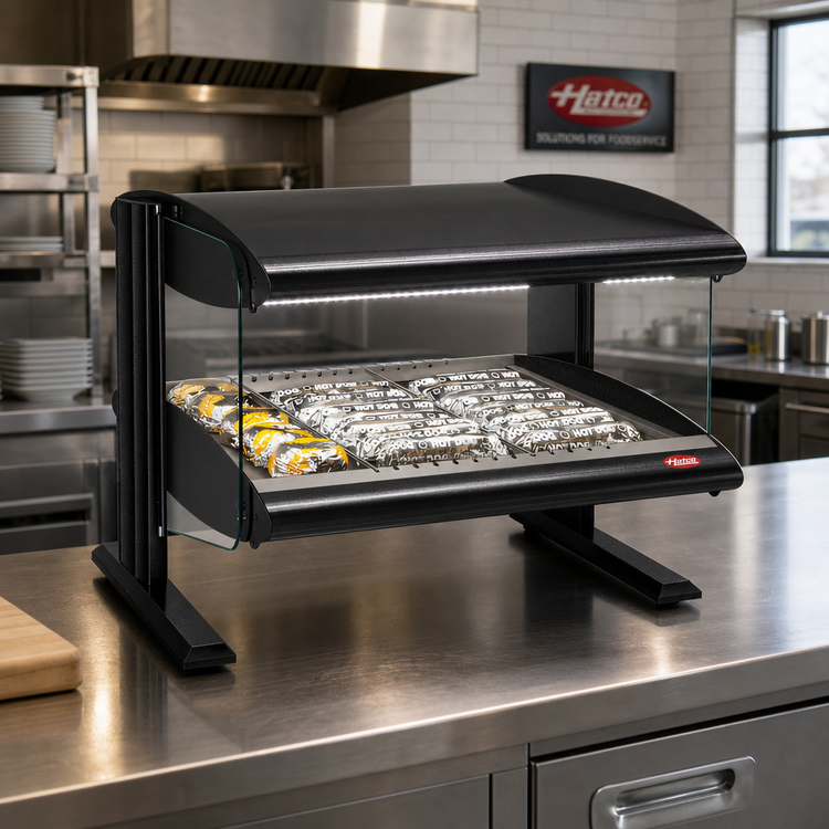 Product image #2 for Hatco HXMH-24 24-Inch Countertop Horizontal Heated Merchandiser with LED Lighting