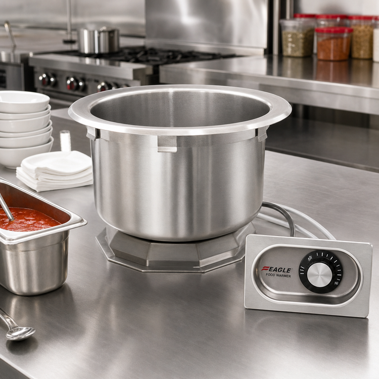 Product image #2 for Eagle Group 7 Quart Round Drop-In Electric Food Warmer with Infinite Control
