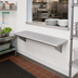 Thumbnail image #2 for Eagle Group Wall-Mounted Pass-Thru Shelf, 60 x 18 Inches, 304 Stainless Steel