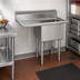 Thumbnail image #2 for Advance Tabco Special Value Series Floor Model 1-Compartment Fabricated Sink with Left Drainboard, 18 x 18 x 14 Bowl, 304 Stainless Steel