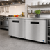 Thumbnail image #2 for Hoshizaki Steelheart 60-Inch Low Profile Two-Section Undercounter Freezer with Two Solid Doors, 15.1 Cu. Ft.