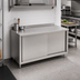 Thumbnail image #2 for John Boos 60-Inch x 36-Inch Stainless Steel Enclosed Work Table with Cabinet Base and Sliding Doors