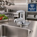 Thumbnail image #2 for T&S Brass B-2703 Single Lever Deck Mount Faucet with 4-Inch Deck Plate and 2.2 GPM Aerator