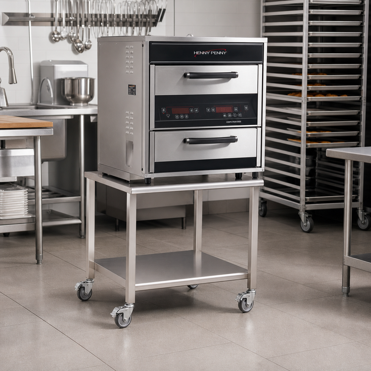 Product image #2 for Henny Penny Stainless Steel Commercial Oven Stand with Casters, 33-1/2 Inch High