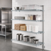 Thumbnail image #2 for EAGLEbrite 4-Tier Add-On Wire Shelving Unit, 72 W x 18 D x 63 H, Zinc Finish