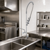 Thumbnail image #2 for EasyInstall Single Hole Deck-Mount Pre-Rinse Unit with 12-Inch Swing Add-On Faucet and 44-Inch Hose