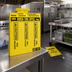 Thumbnail image #2 for Rubbermaid Commercial Over-The-Spill Caution Wet Floor Pad Tablet, Yellow, 22 Pads