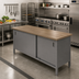 Thumbnail image #2 for 72-Inch x 24-Inch Wood Top Enclosed Base Work Table with Sliding Doors