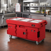 Thumbnail image #2 for Cambro CamKiosk® 6-Pan Well Insulated Mobile Food Cart, Hot Red