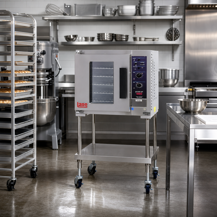 Product image #2 for Lang ECOH-AP Half-Size Electric 1-Deck Convection Oven, 5-Pan Capacity