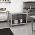 Thumbnail image #2 for John Boos Open Front Stainless Steel Work Table, 36 x 30 Inches, 16-Gauge Top