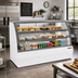 Thumbnail image #2 for 74-Inch Open-Food Rated Curved Glass Refrigerated Deli/Bakery Case, White