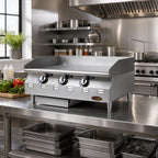 Thumbnail image #2 for Eagle Group RedHots CLAGGD-24-LP 24-Inch Extra-Deep Countertop LP Gas Griddle, Manual Controls, 3/4-Inch Smooth Steel Plate