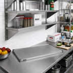 Thumbnail image #2 for Eagle Group SS2136G 36"W x 21"D Solid Galvanized Shelf with Marine Edge, 600 lb Capacity Case of 4