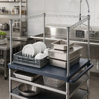 Thumbnail image #2 for Quantum 2460FS 3-Sided Wire Frame Truss for Bus Carts, 60 x 24 Inches, 304 Stainless Steel
