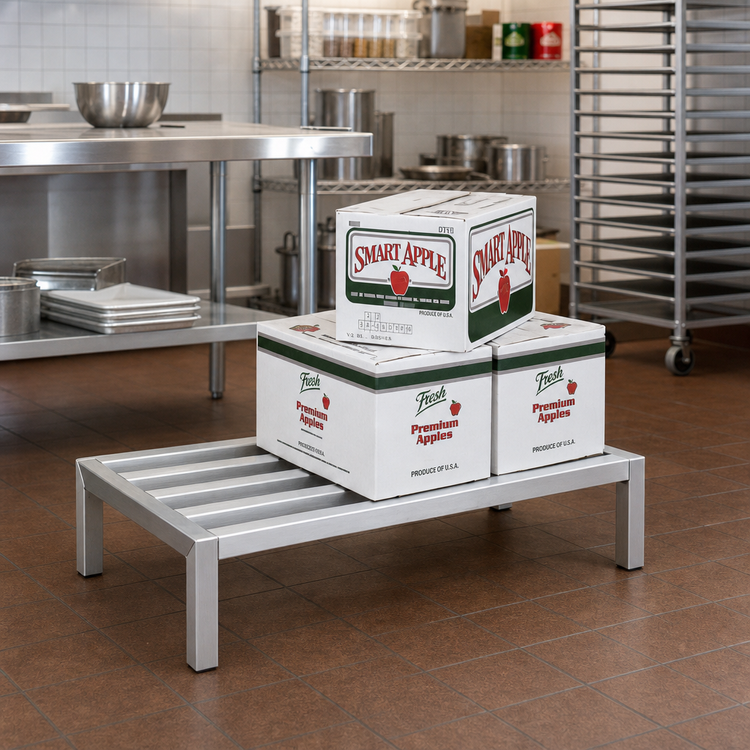 Product image #2 for Lifetime Series Heavy-Duty Aluminum Dunnage Rack, 24 x 60 x 12 Inches, 4000 lb. Capacity