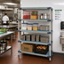 Thumbnail image #2 for MetroMax 4 All-Polymer Starter Shelving Unit, 54W x 18D x 74H, 4 Open Grid Shelves