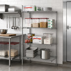 Thumbnail image #2 for Metro Super Erecta AN316C Chrome Wire Add-On Shelving Unit, 24"W x 18"D x 63"H, 4 Shelves