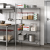 Thumbnail image #2 for Metro Super Erecta Chrome Plated Add-On Wire Shelving Unit, 24 x 18 x 63 Inches, 4 Shelves