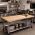 Thumbnail image #2 for 84-Inch x 24-Inch Edge Grain Northern Hard Rock Maple Baker's Work Table Top