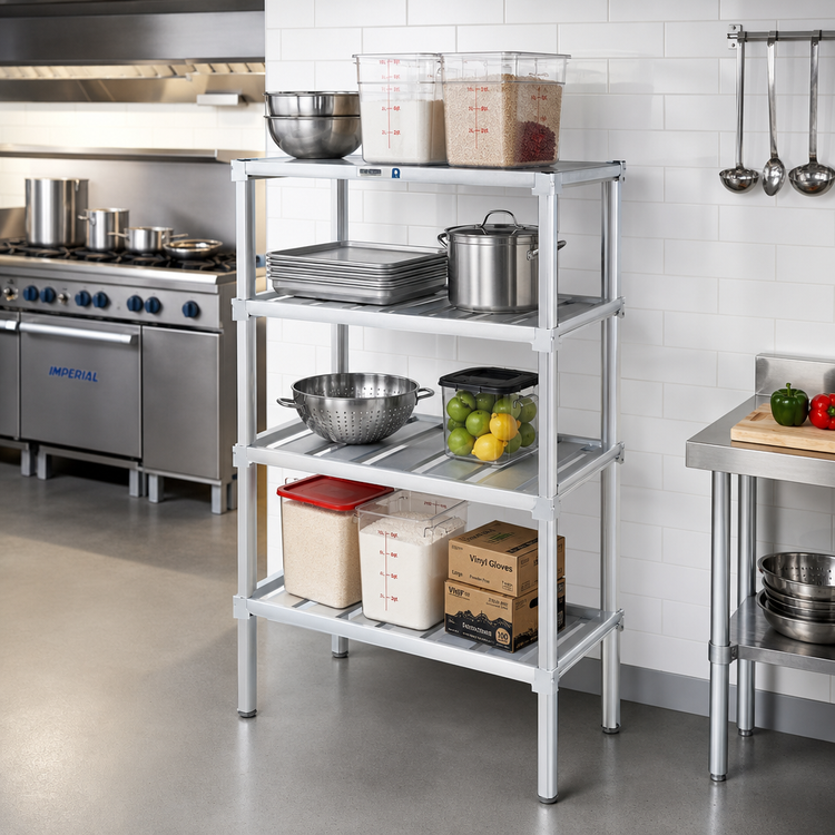 Product image #2 for Channel 60 x 24 Inch Tubular Aluminum Adjustable Shelf