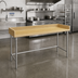 Thumbnail image #2 for Advance Tabco Bakers' Table Wood Top Work Table with 4-Inch Rear and Side Splash, 60 x 30 Inches
