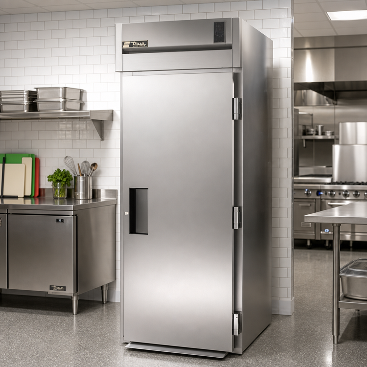 Product image #2 for True SPEC SERIES Roll-In Solid Swing Door Refrigerator, One-Section, 89-Inch High, Self-Contained R290