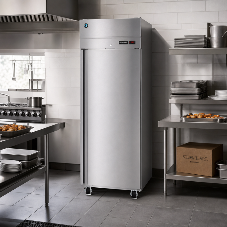 Product image #2 for Hoshizaki Steelheart One-Section Pass-Thru Upright Heated Holding Cabinet with Full Stainless Steel Doors