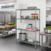 Thumbnail image #2 for EagleGard 4-Tier Add-On Wire Shelving Unit, 24 x 21 x 74 Inches, Blue-Green Hybrid Epoxy Finish