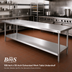 Thumbnail image #2 for John Boos 108-Inch x 30-Inch Galvanized Work Table Undershelf
