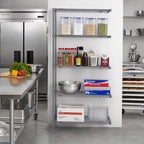 Thumbnail image #2 for Eagle Group Valu-Master A4-74-2124V 4-Tier Add-On Wire Shelving Unit, 24 x 21 x 74 Inches, Pewter Gray Epoxy