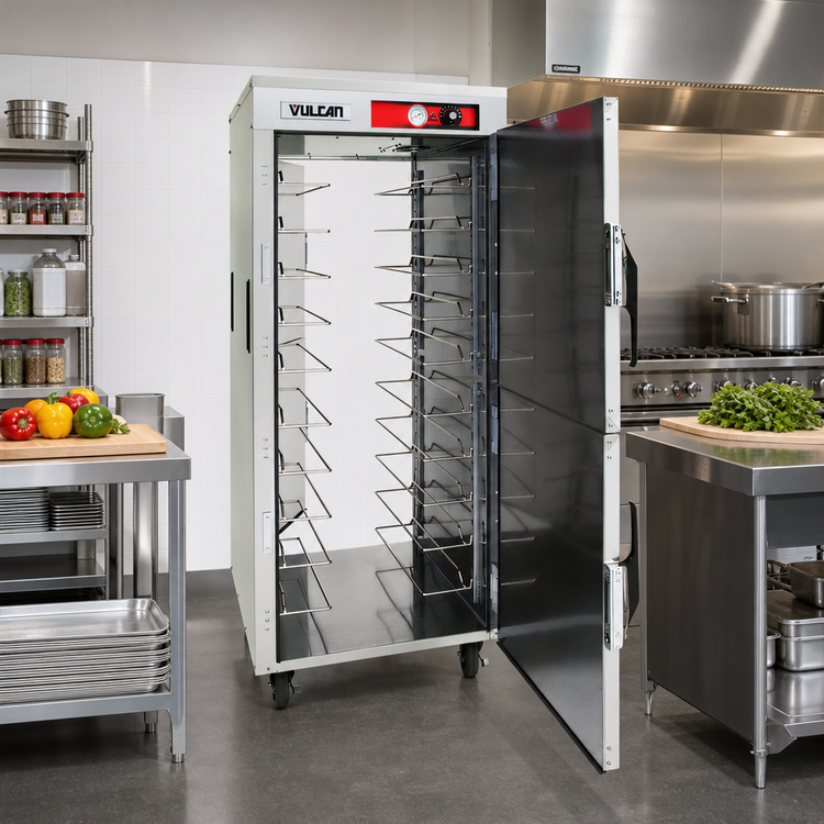 Product image #3 for Vulcan Pass-Thru Mobile Insulated Holding and Transport Cabinet, 15 Full-Size Sheet Pan / 30 Hotel Pan Capacity