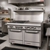 Thumbnail image #2 for Southbend S-Series 48-Inch Commercial Gas Restaurant Range with 4 Open Burners, 24-Inch Griddle, Standard Oven, and Cabinet Base