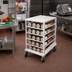 Thumbnail image #2 for Advance Tabco CR10-72 Half-Size Mobile Aluminum Can Rack with Aluminum Top, 72 #10 or 96 #5 Capacity