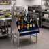 Thumbnail image #2 for 5-Step Freestanding Stainless Steel Liquor Bottle Display Unit with 7-Inch Backsplash