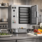 Thumbnail image #2 for AccuTemp Steam'N'Hold S62401D060 6-Pan Countertop Connectionless Electric Vacuum Steamer, 12 x 20 x 2-1/2-Inch Pans, 240V