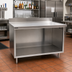 Thumbnail image #2 for Eagle Group Spec-Master Marine Series Underbar Work Table Cabinet Base, Open Front, 120 x 30 Inches