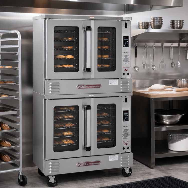 Product image #2 for Southbend Platinum Full-Size Double-Stack Electric Convection Oven, Standard Depth, Touch Controls