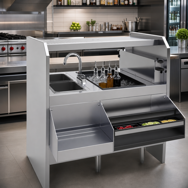 Product image #2 for Glastender PSA-42L 42-Inch Assembly Pass-Thru Cocktail Station