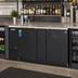 Thumbnail image #2 for Everest Refrigeration EBB69 Two-Section Back Bar Refrigerator, 68-Inch, 24 Cu. Ft., Self-Contained Side-Mounted, Solid Locking Doors