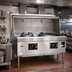 Thumbnail image #2 for York 60-Inch Gas Wok Range with 2-Chamber Cooking, Water-Cooled Top, and Chinese Swing Faucets