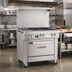 Thumbnail image #2 for Southbend Ultimate 36-Inch Gas Restaurant Range with 4 Non-Clog Burners, 12-Inch Left Griddle, and Convection Oven