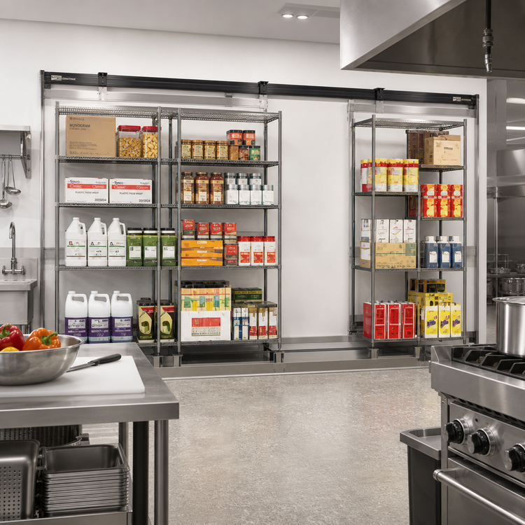 Product image #2 for Metro HD qwikTRAK 10-Foot Commercial Shelving Track Set