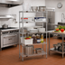 Thumbnail image #2 for Eagle Group 5-Tier Stationary Wire Starter Shelving Unit, 30 x 18 x 74 Inches, Chrome-Plated